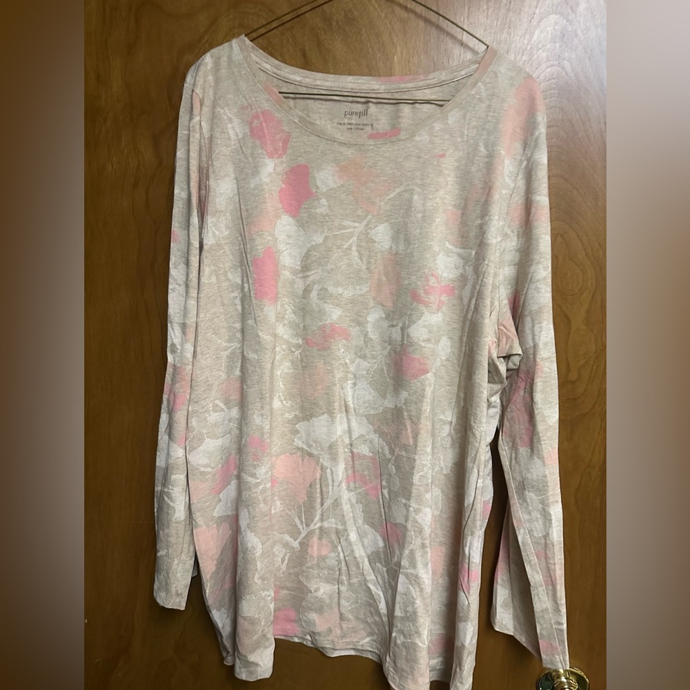 purejill Floral Long Sleeve Top NWOT